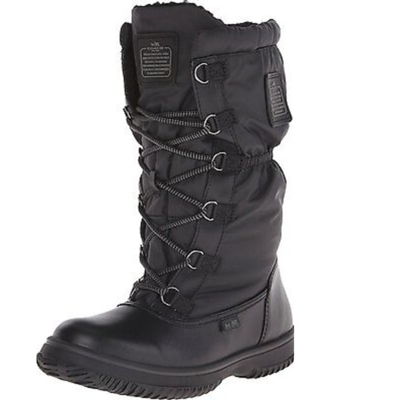 Coach Sage All Weather Leather Nylon Boots 6 Black 36 EUR - Picture 1 of 14